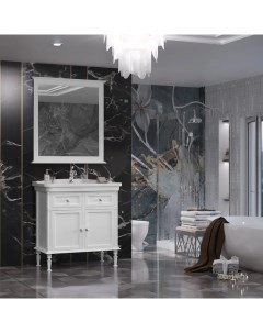 Мебель для ванной Кантара 85 напольный белый матовый Opadiris