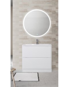 Мебель для ванной комнаты ALBANO 900 2C PIA BL Bianco Lucido Belbagno
