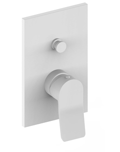 Смеситель для душа Tilt TI015BO/M белый матовый со встраиваемой частью Paffoni