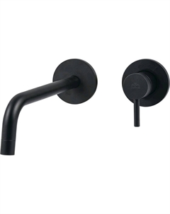 Смеситель для ванны и душа Light LIG006NO70 со встраиваемой частью чёрный матовый Paffoni