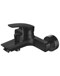 Смеситель для ванны Static Black AF330-20B черный Aquanet