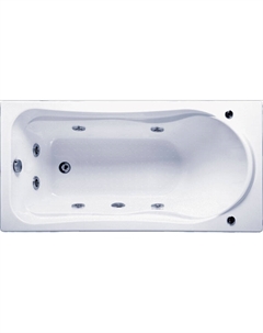 Акриловая ванна Бриз 150х75 белая глянцевая, без гидромассажа, с каркасом и сливом Bas