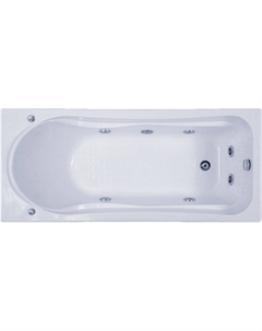 Акриловая ванна Мальта 170х75 В 00023 белая глянцевая, без гидромассажа, с каркасом и сливом Bas