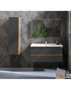 Мебель для ванной комнаты Capolda 849 100 A 100 см антрацит Armadi art