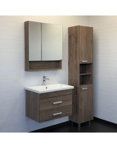Мебель для ванных комнат Никосия 00 00008855 70 см подвесная темно коричневая Comforty