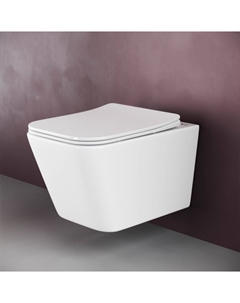 Унитаз подвесной Metric CN3007 с сиденьем микролифт, белый Ceramica nova