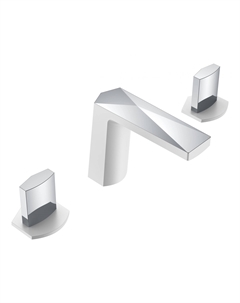 Смеситель для раковины Venturo 150-WCR-ICE хром, белый Boheme