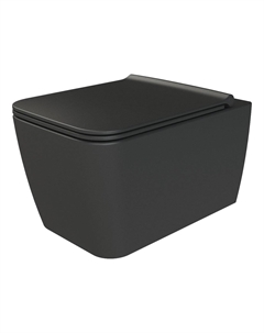 Унитаз подвесной Zen 37 см 967-B без крышки, черный матовый Boheme