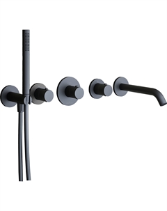 Смеситель для ванны Modular box MDE001NO черный матовый Paffoni