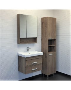 Мебель для ванных комнат Никосия 00 00008853 60 см подвесная темно коричневая Comforty