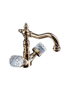 Смеситель для раковины Crystal 292-CRST золото Boheme