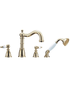 Смеситель для ванны с душевой лейкой Provanse 394 бронза Boheme