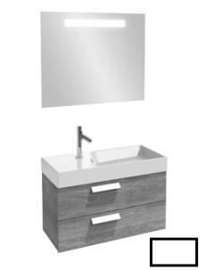 Мебель для ванной комнаты EB1303 G1C Rythmik 80 см 2 ящика для раковины EXO112 Z белый подвесная Jacob delafon