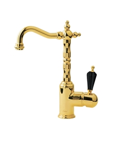 Смеситель для раковины Tradizionale Nero 252 золото Boheme