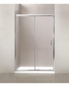Душевая дверь в нишу Uno 120 см текстурное стекло профиль хром Belbagno