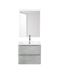 Мебель для ванной комнаты Albano 60 см подвесная 2 ящика Cemento Verona Grigio Belbagno
