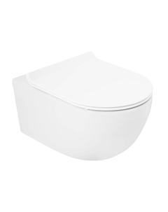 Унитаз подвесной Molveno CZR-2468-TH-R безободковый, белый Cezares