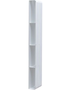 Полка Магнум 20 см белая матовая вертикальная Aquanet