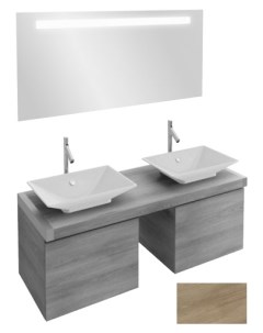 Мебель для ванной комнаты Parallel 140 квебекский дуб 2 ящика Jacob delafon