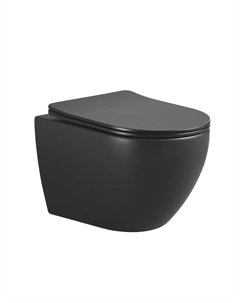Унитаз подвесной Nero 961/2 без сиденья, черный Boheme