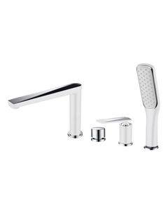 Смеситель для ванны Venturo 370-W хром, белый Boheme