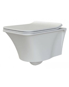 Унитаз подвесной Mirage 965-W без сиденья, белый глянец Boheme