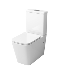 Напольный унитаз с бачком GR-4445S белый глянцевый, с крышкой микролифт Grossman