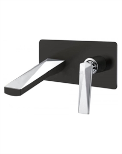 Смеситель для раковины Venturo 375-B черный, хром Boheme