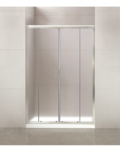 Душевая дверь в нишу Uno 180 см текстурное стекло профиль хром Belbagno