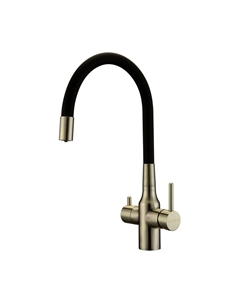 Смеситель для кухни Salix 213419-BR черный, бронза Paulmark