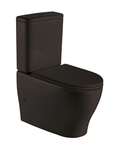 Унитаз-компакт WW SK ANGERBACH 001 MT-BL безободковый, с сиденьем микролифт, черный матовый Weltwasser