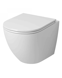 Подвесной унитаз Торнадо GR-4455SQ с крышкой микролифт глянцевый Grossman