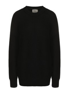 Однотонный кашемировый пуловер с круглым вырезом Hillier bartley