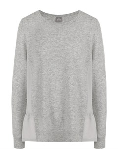 Однотонный кашемировый пуловер с круглым вырезом Ftc
