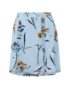 Мини юбка из вискозы с цветочным принтом Markus lupfer