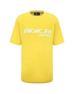 Хлопковая футболка Moncler grenoble