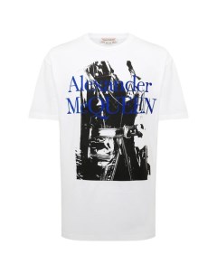 Хлопковая футболка Alexander mcqueen