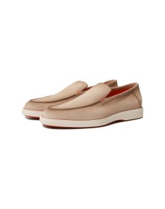 Замшевые лоферы Santoni