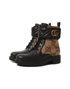 Комбинированные ботинки Marmont Gucci