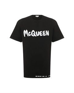 Хлопковая футболка Alexander mcqueen