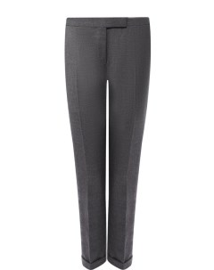 Укороченные шерстяные брюки со стрелками и контрастными лампасами Thom browne