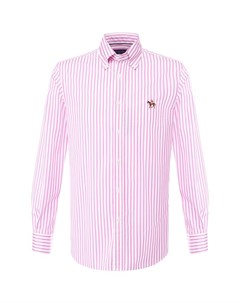 Хлопковая рубашка с воротником button down Ralph lauren