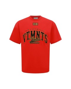 Хлопковая футболка Vtmnts