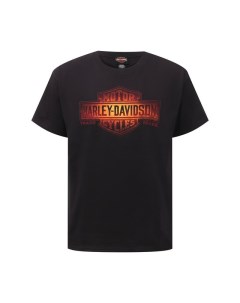 Хлопковая футболка Harley davidson