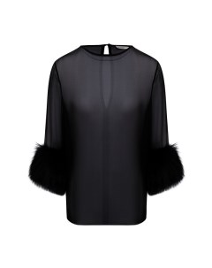 Шелковая блузка Saint laurent