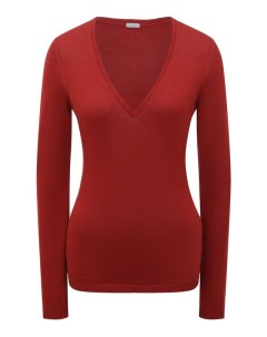 Облегающий пуловер с V образным вырезом Malo