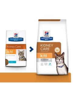 Сухой корм Prescription Diet k d Feline Kidney Care с тунцом диета для кошек 0 4 кг Hill`s