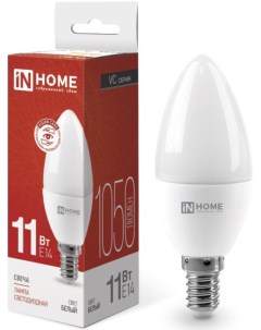 Лампа светодиодная 4690612020471 LED СВЕЧА VC 11Вт свеча 4000К нейтральный белый E14 1050лм In home