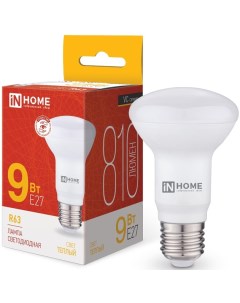 Лампа светодиодная 4690612024301 LED R63 VC 9Вт рефлектор 3000К теплый белый E27 810лм In home