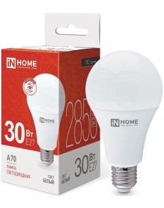 Лампа светодиодная 4690612024141 LED A70 VC 30Вт грушевидная 4000К нейтральный белый E27 2850лм In home